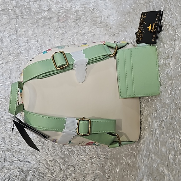 NWT Loungefly Disney Princesses mini backpack and zip coin cardholder - Picture 3 of 12